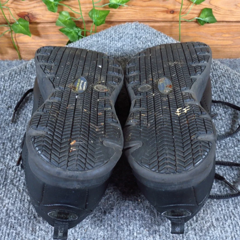 Skechers Sure Track Trickel Womens Work Sneaker 9.5 Slip Resistant Black Leather